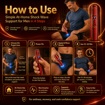 🔊Advanced Acoustic Shockwave Therapy restores penile tissue health to enhance rise rigidity⬆️, stamina, and male performance confidence💪, relieving muscle pain, joint stiffness, tendon discomfort🩹